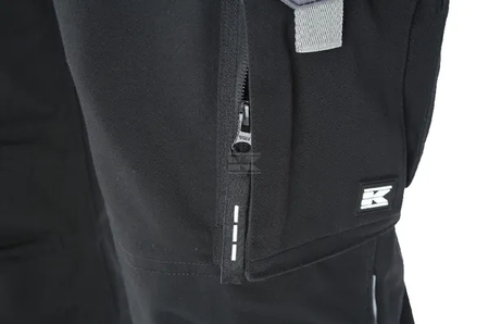 Spodnie ogrodniczki robocze WYTRZYMAŁE Original Kramp czarno-szare