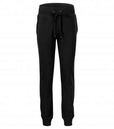 Spodnie dresowe męskie czarne ze ściągaczem MALFINI REST