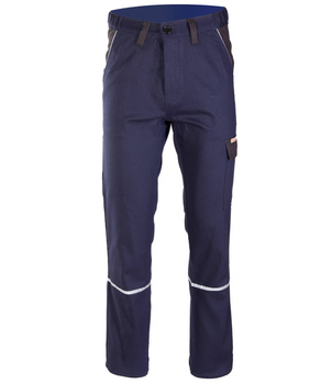 Spodnie robocze bawełniane pas BRIXTON NATUR (granatowe)