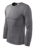 Koszulka męska z długim rękawem FIT-T bawełniana kolor stalowy