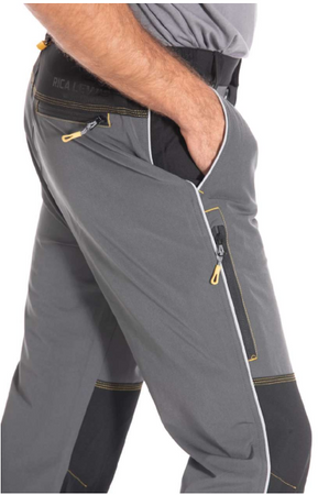 Spodnie robocze lekkie elastyczne RICA LEVIS WOGTEC szare