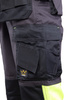 Spodnie robocze ostrzegawcze do pasa odblaskowe fluorescencyjne pasy dużo kieszeni potrójne szwy Polstar SEVEN KINGS FLASH A9SP