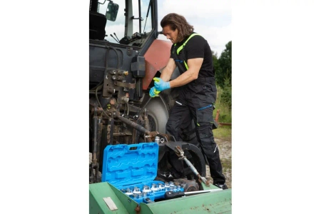 REETZ ogrodniczki ochronne elastyczne czarne