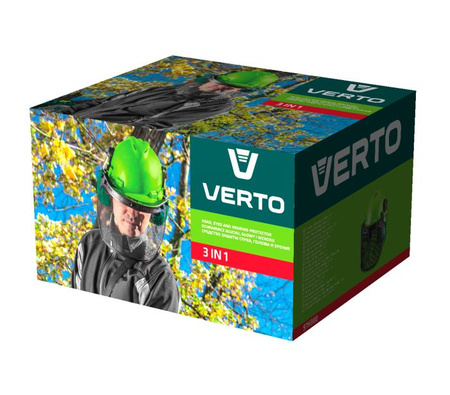 Hełm 97H300 3w1 ze słuchawkami oraz siatką ochronną VERTO