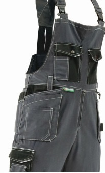 Spodnie robocze ogrodniczki STALCO ALLROUND LINE grafit