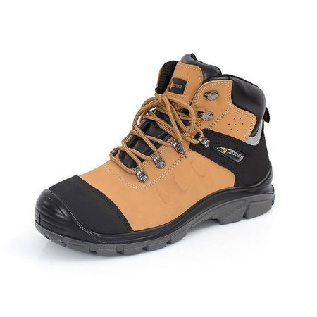 Trzewiki robocze nubukowe buty ochronne ze wzmacnianym czubkiem antyelektrostatyczne antypoślizgowe olejoodporne Procera SANDER S1P