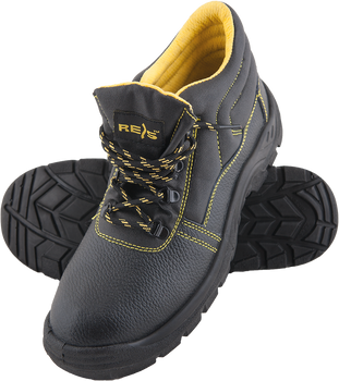 Buty robocze trzewiki ochronne ze skóry bydlęcej antypoślizgowe olejoodporne stalowy podnosek antyelektrostatyczne but za kostkę S1P SRC Reis BRYES-T-S1P