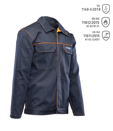 Bluza robocza dla spawaczy, antystatyczna, PROFFLAM ANTYSTATIC