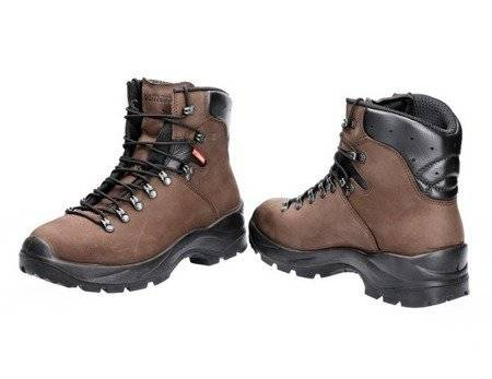 Buty trekkingowe wodoodporne męskie ze skóry nubukowej i tkaniny CORDURA wytrzymałe brązowe Demar TREK M6 BW