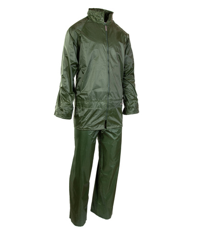 Komplet przeciwdeszczowy kurtka i spodnie GROSVENOR NYLON w kolorze zielonym
