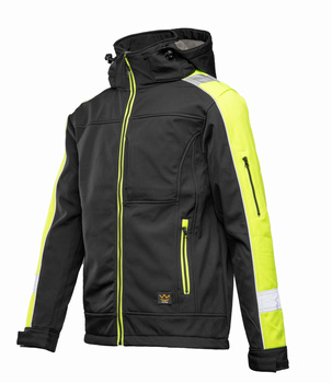 Kurtka robocza softshell SEVEN KINGS RIVAL ARSO czarno żółta