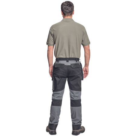 Spodnie robocze profesjonalne do pasa elastyczne wytrzymałe dużo kieszeni szare Cerva KEILOR