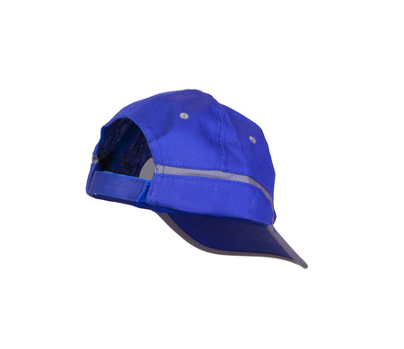 Czapka z daszkiem robocza zapięcie na rzep BASEBALL niebiesko-stalowa