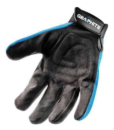 Rękawice robocze ochronne ze skóry syntetycznej GRAPHITE roz. 10