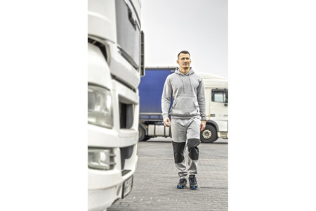 Spodnie dresowe ze wzmocnieniami szare Hoegert Technik Murg