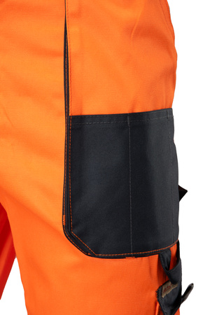 Spodnie robocze ogrodniczki odblask BRIXTON FLASH żółte