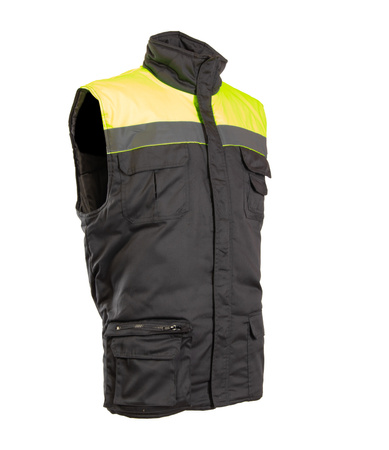 Bezrękawnik roboczy kamizelka ocieplana z odblaskiem BRASS VISION
