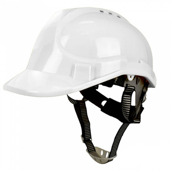 Kask ochronny hełm roboczy bezpieczeństwo pracy ochrona głowy Art.Mas WALTER Vent biały