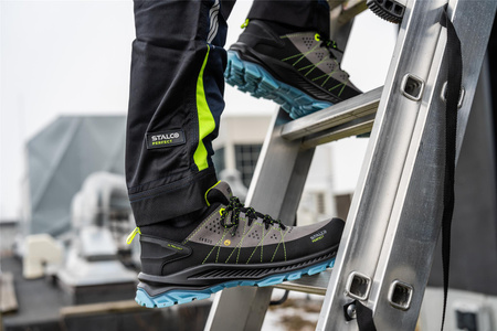 Buty robocze półbuty BHP S3 lekkie z podnoskiem kompozytowym STALCO HEKTOR S3S