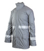 Kurtka przeciwdeszczowa wodoodporna odblaskowa GROSVENOR stalowa