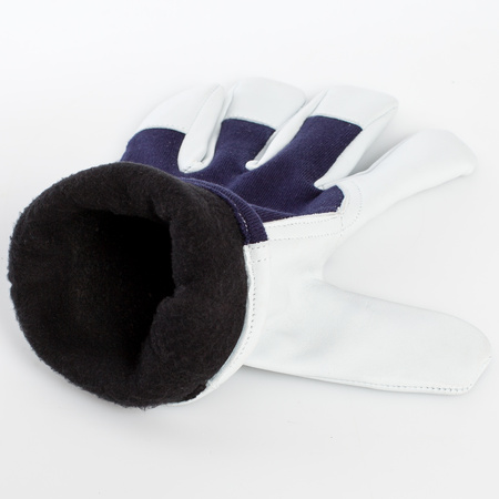 Rękawice robocze ochronne ocieplane polarem wzmacniane skóra kozią Procera X-PERFECT WINTER