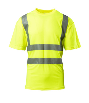 Koszulka odblaskowa T-shirt ostrzegawczy bluzka z pasami odblaskowymi żółty BRIXTON FLASH