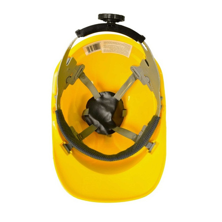 Kask ochronny hełm roboczy bezpieczeństwo pracy ochrona głowy Art.Mas WALTER 101 żółty