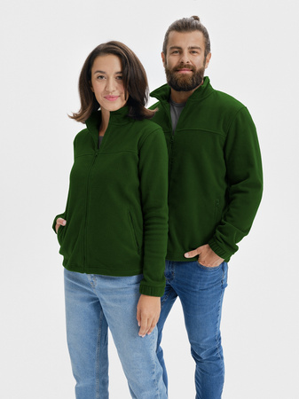 Bluza męska polar na zamek MALFINI JACKET 501 zieleń butelkowa