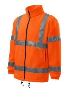 Bluza polarowa odblaskowa polar ostrzegawczy ciepły pomarańczowy HV FLEECE JACKET 5V1