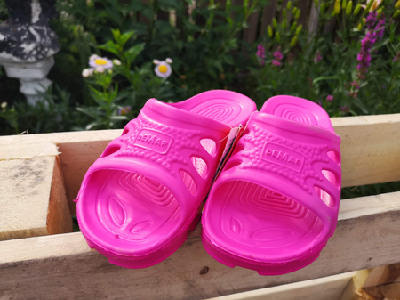 Klapki lekkie laczki dziecięce na basen różowe Demar IBIZA