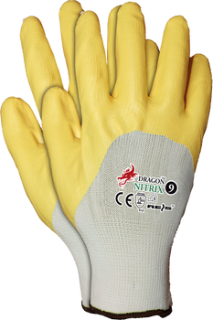 Rękawice ochronne nitryl NITRIX yellow