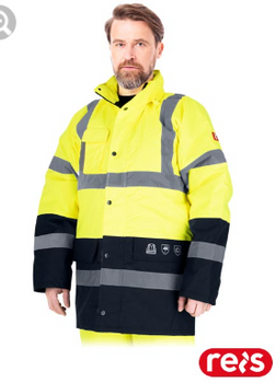 Kurtka robocza ostrzegawcza ocieplana BLUE-YELLOW-J