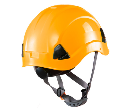 Kask hełm roboczy ochronny ABS Alpin żółty