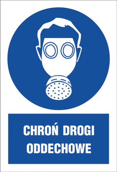 Znak tablica PCV "CHROŃ DROGI ODDECHOWE"