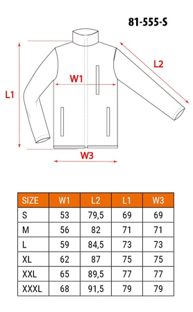 Bluza ochronna robocza bhp NEO TOOLS 81-555 dziana z softshell