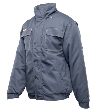 Kurtka zimowa ocieplana BRIXTON SNOW szara WYPRZEDAŻ