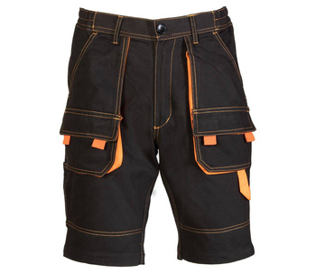 Spodnie krótkie spodenki szorty robocze| BRIXTON SPARK (granatowo-pomarańczowe) [ASKS]