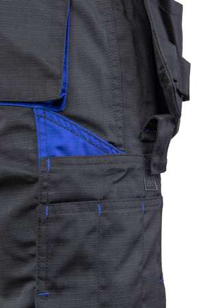 Spodnie robocze do pasa z kontrastową lamówką | Topaz