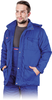 Kurtka zimowa ocieplana przedłużana MASTER niebieska