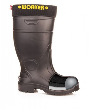 Kalosze bezpieczne lekkie SB P ocieplane z pianki EVA WORKER