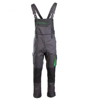 Ogrodniczki spodnie na szelkach męskie wytrzymałe podwójne szwy ONYX