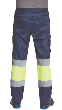 Spodnie robocze z odblaskiem granatowo/żółty HV CERVA BILBAO