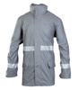 Kurtka przeciwdeszczowa wodoodporna odblaskowa GROSVENOR stalowa