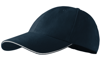 Czapka z daszkiem baseball SANDWICH granat bawełniana