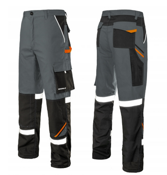 Spodnie robocze do pasa z odblaskiem PROFESSIONAL-REF