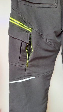 Spodnie robocze do pasa elastyczne STALCO STINGER szare