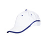 Czapka z daszkiem robocza zapięcie na rzep BASEBALL biało-granatowa