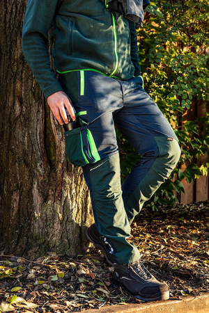 Męskie spodnie robocze elastyczne do pasa NEO PREMIUM wielofunkcyjne wzmacniane NEO Tools 81-226