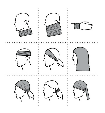 Chusta uniwersalna komin TWISTER fioletowy