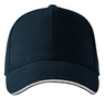 Czapka z daszkiem baseball SANDWICH granat bawełniana 